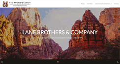 Desktop Screenshot of lanebrothers.com